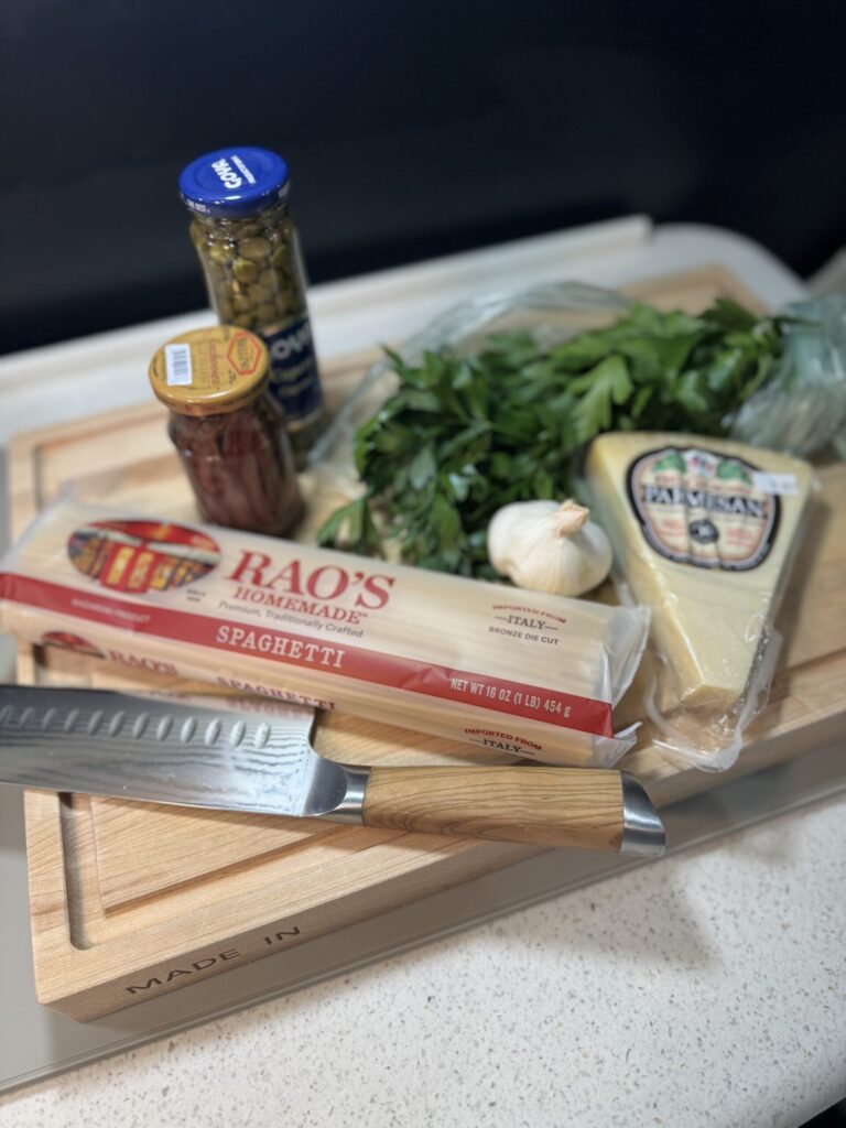 pantry pasta ingredients