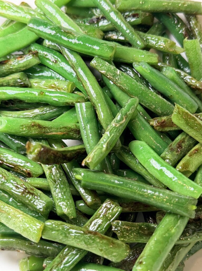 charred green beans