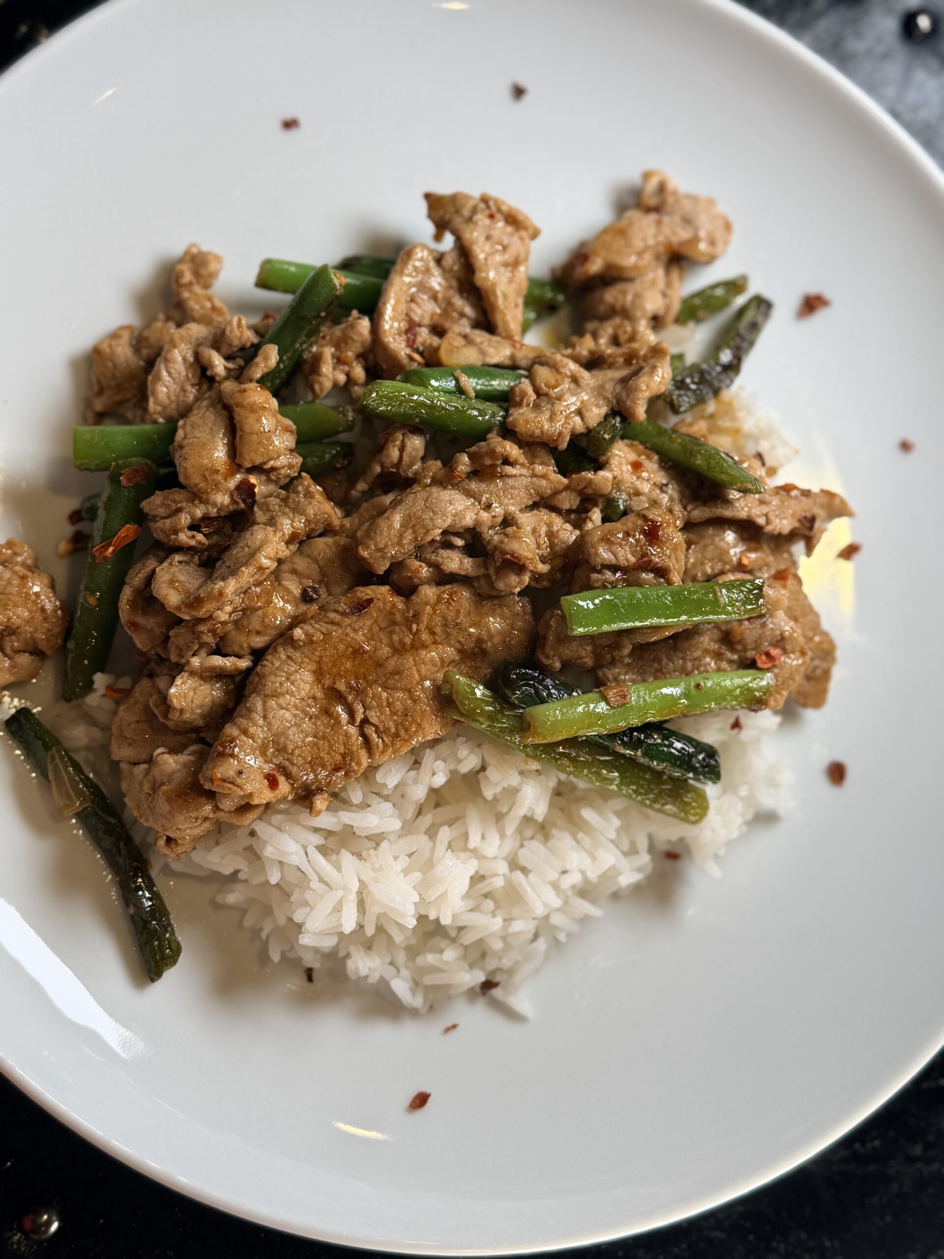 Quick Pork and Green Bean Stir Fry